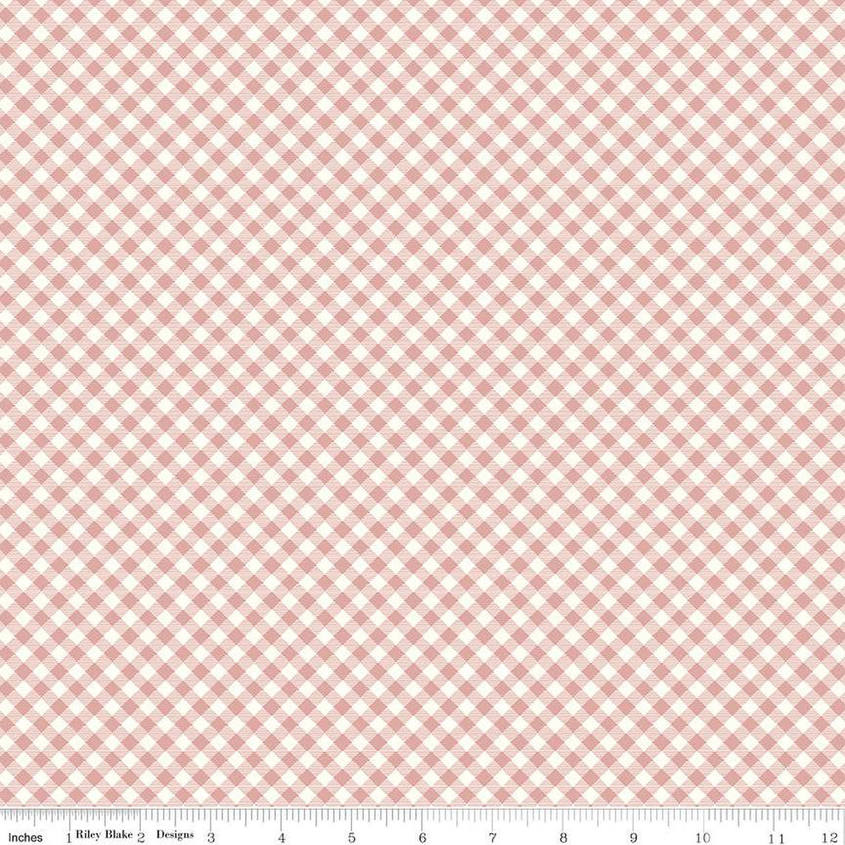 BloomBerry Gingham Dusty Rose