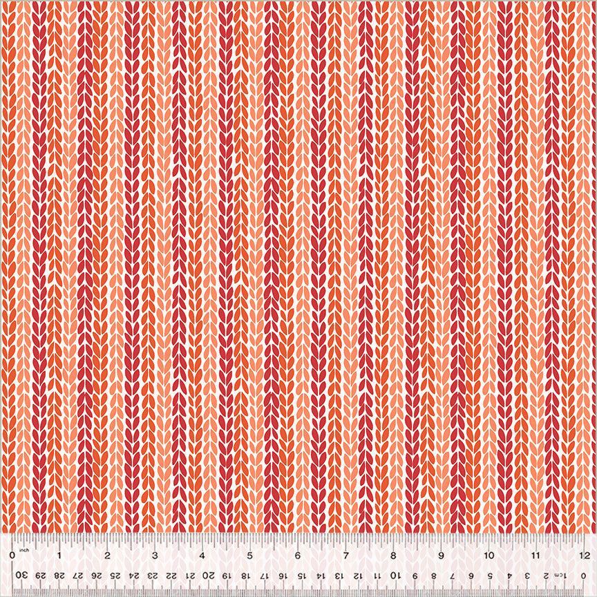 Clover & Dot Coral Leaf Stripe