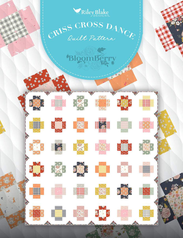 Criss Cross Dance Quilt Kit featuring Bloomberry by Minki Kim