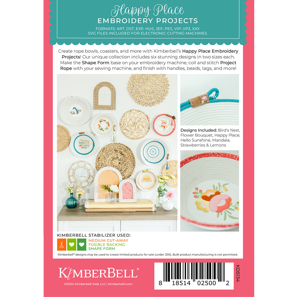 Kimberbell Happy Place Machine Embroidery CD