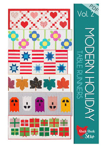 Modern Holiday Table Runners Volume 2 by Cluck Cluck Sew