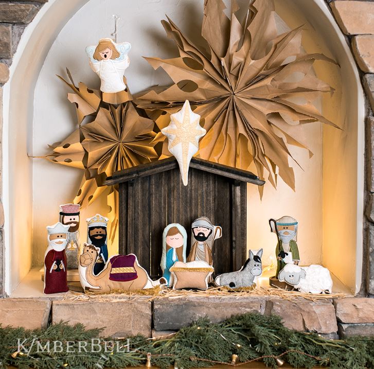 Kimberbell Nativity Stuffies Machine Embroidery CD