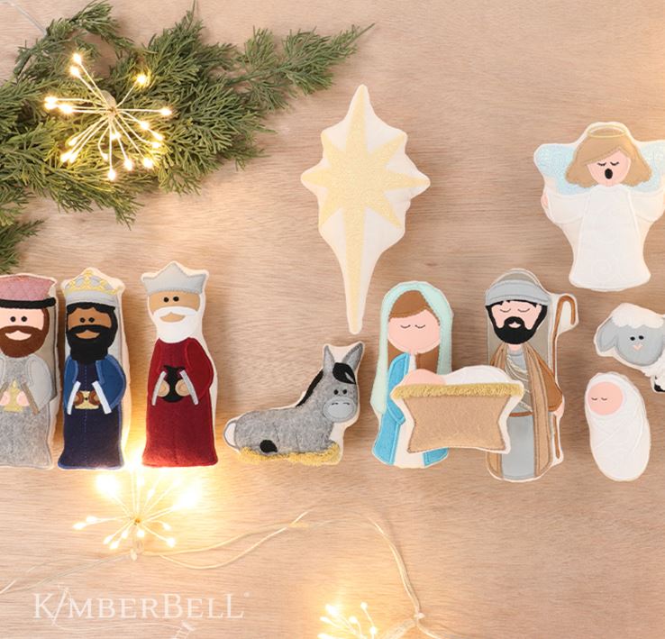 Kimberbell Nativity Stuffies Machine Embroidery CD