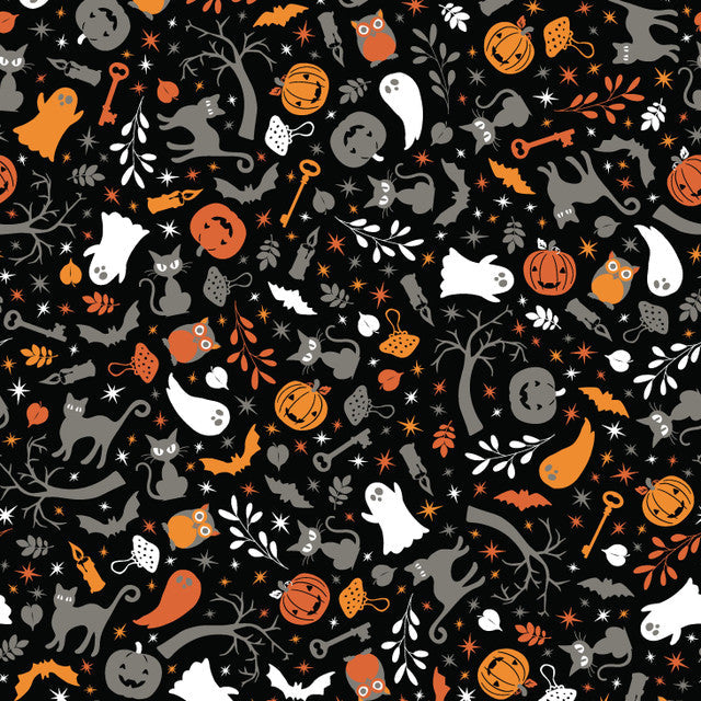 Pumpkins & Potions Black Cats & Ghosts