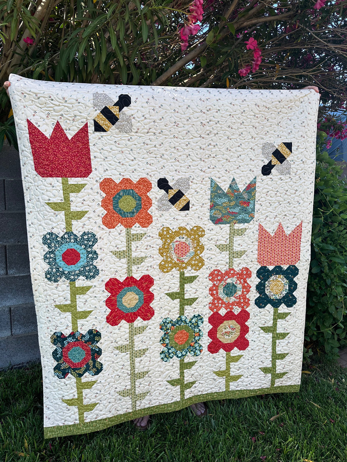 Summertime Serenade Quilt Kit featuring Flower Box Fabrics by Renee Nanneman