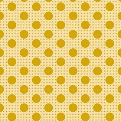 Tilda Medium Dots Flaxen Yellow