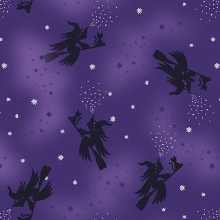 Cast a Spell Purple Flying Witches