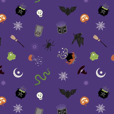Cast a Spell Purple Spooky Halloween