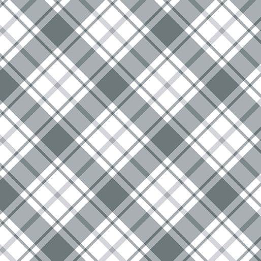 Great Outdoors White Gray Comfort Plaid