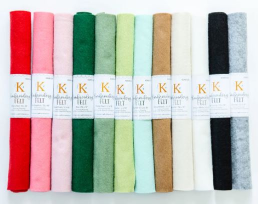 Kimberbell Embroidery Felt in Assorted Colors