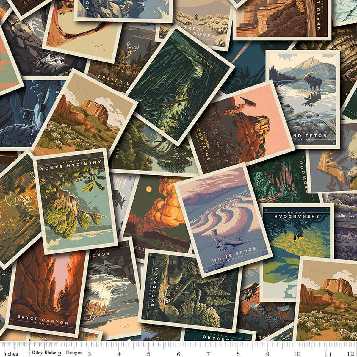 National Parks Postcards Multi